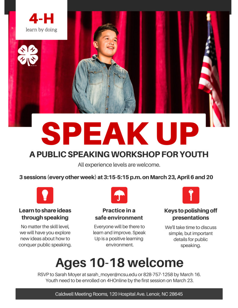 speak up flyer photo