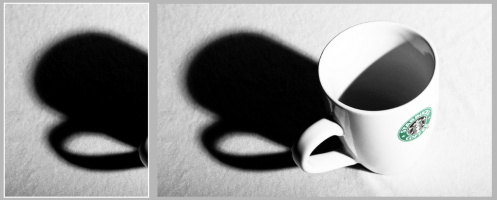 coffee mug shadow photo