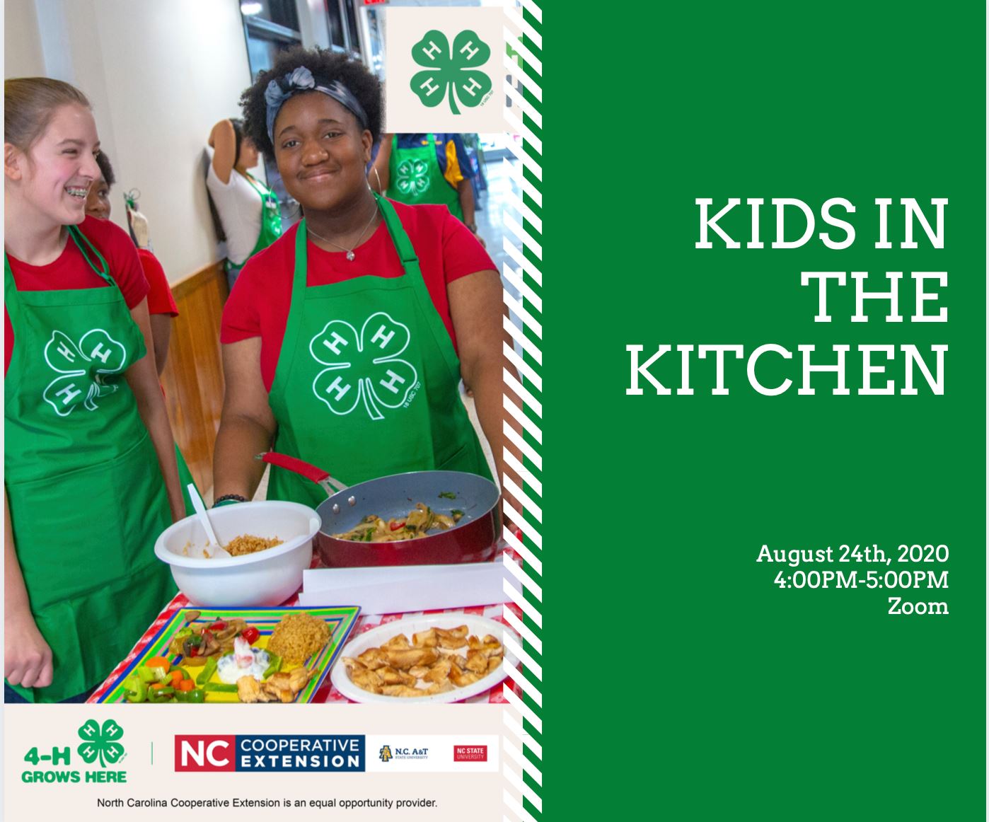 4-H teens kids in the kitchen