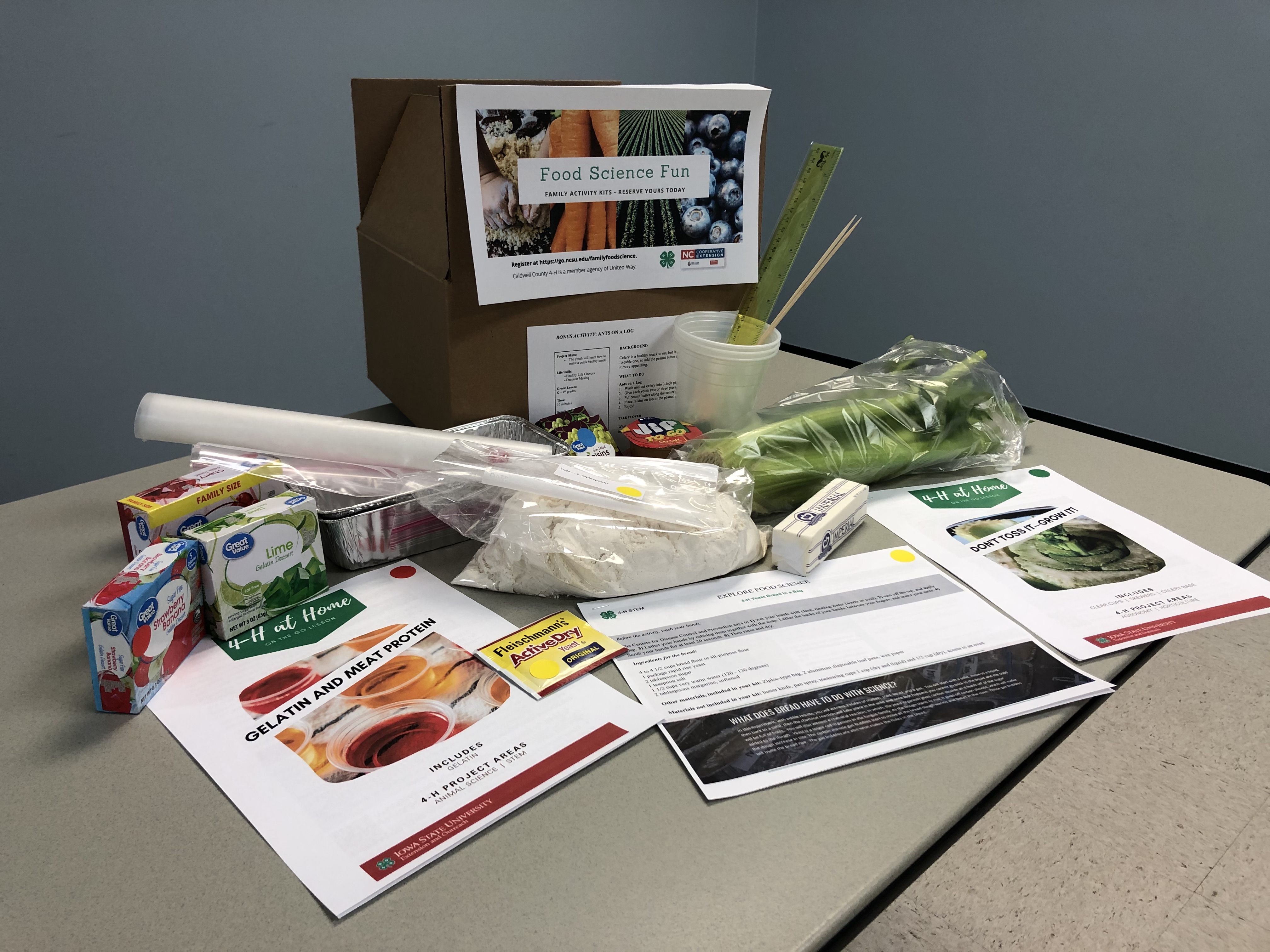 Dozens of local youth are trying something new to them this winter break – food science. The “Food Science Fun” educational activities kit was distributed by Caldwell County 4-H December 16-18, 2020.