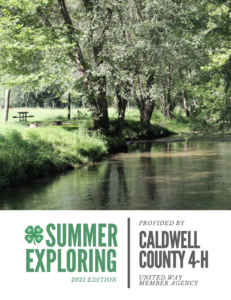 Summer Exploring with Caldwell County 4-H 2021