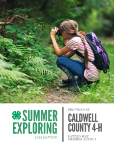 Front page of 2022 Summer Exploring catalog