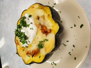 Mexican stuffed squash