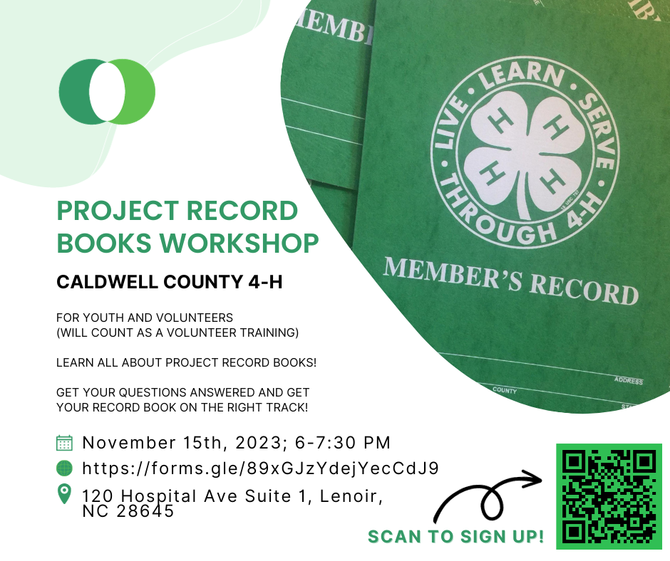 Project Record Book Workshop Nov 15th