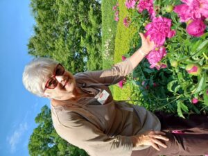 Teresa Lowery in her home garden