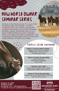 Cover photo for Online Seminar Series for New Horse Owners